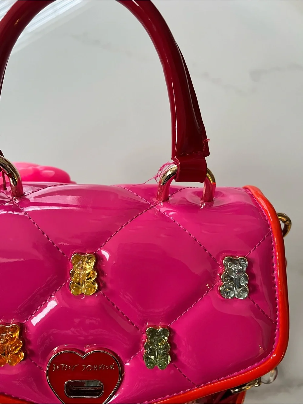 Betsey Johnson Gummy Bear Bag with Sanitizer Holder from Bath & Body Works - Picture 2 of 9